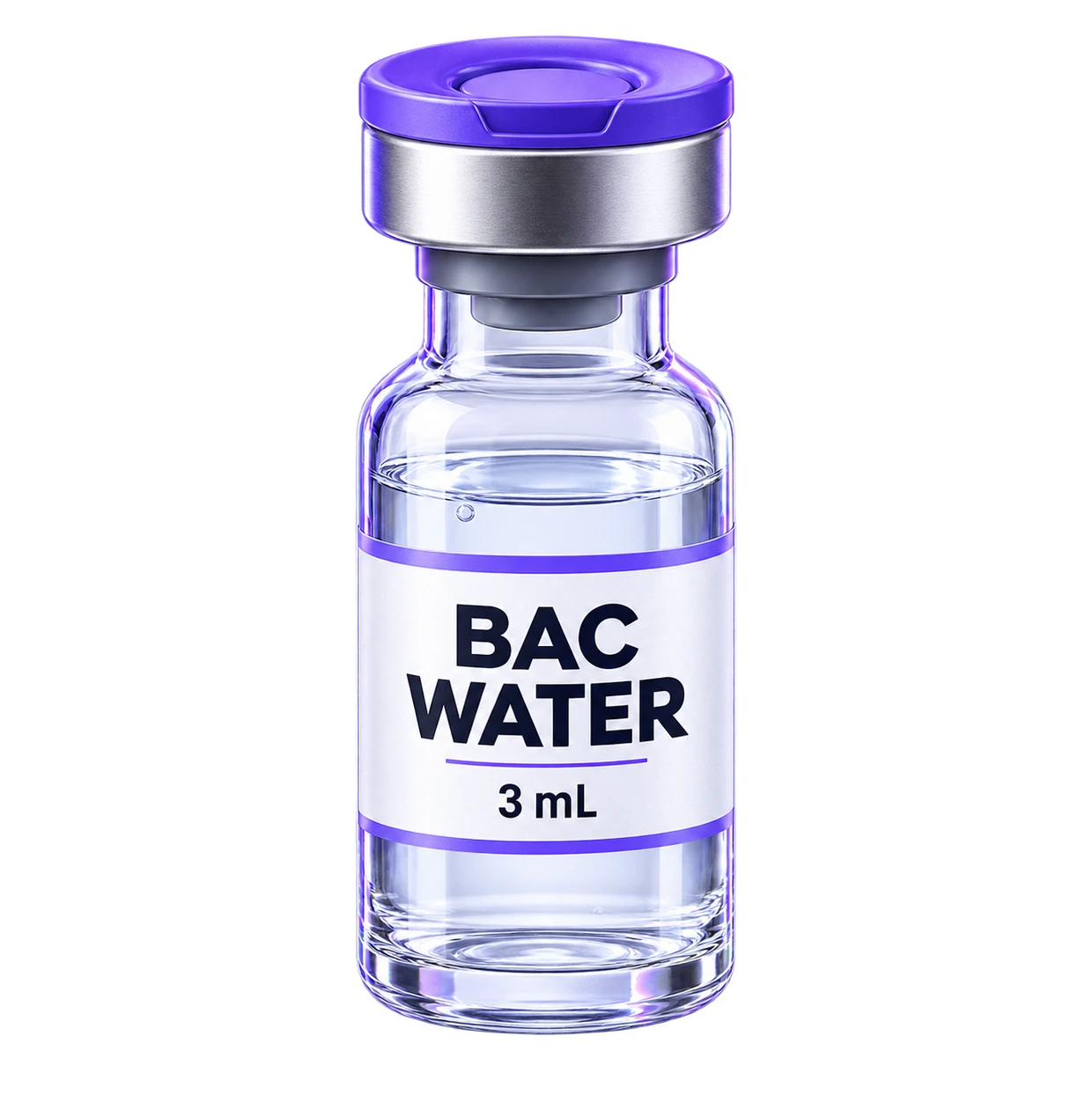 Bacteriostatic water, 3 mL